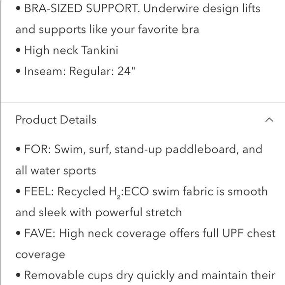 Athleta Blue Camo Women's Swim Top - Picture 6 of 8